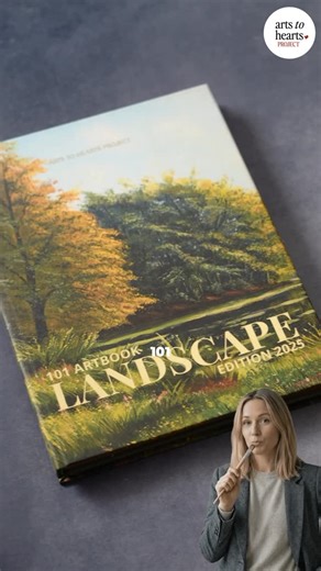 Arts To Hearts Project on Instagram: "The 101 Art Book: Landscape Edition is here—a stunning zigzag-format hardcover featuring the visions of 101 artists from around the world. 🌍✨ From mountains and coastlines to forests, fields, and imagined worlds, each page opens a new window into how artists see the earth we live on. Every landscape feels like a journey—quiet, bold, emotional, and endlessly inspiring. This edition isn’t just a book. It’s an experience. A collectible. A tribute to nature and