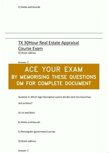 TX 30Hour Real Estate Appraisal Course Exam video