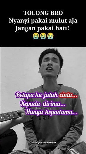 The saddest Bukan Tak Mampu cover. #busron
