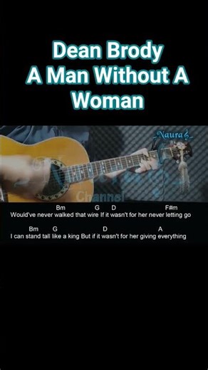 Dean Brody - A Man Without A Woman Guitar Chords Lyrics #shorts