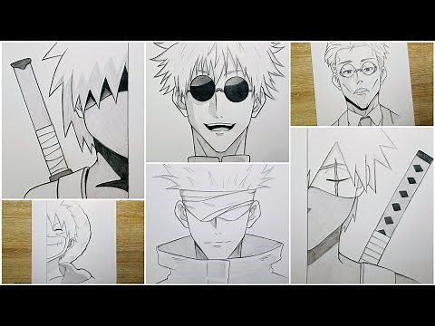How to draw easy anime characters for beginners | step by step drawing animes for beginners