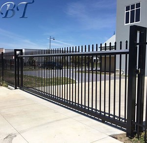 [Hot Item] Steel Galvanized Spear Top Security Sliding Gate