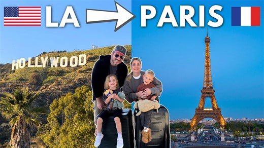 From LA to Paris – our first international flight with the kids!