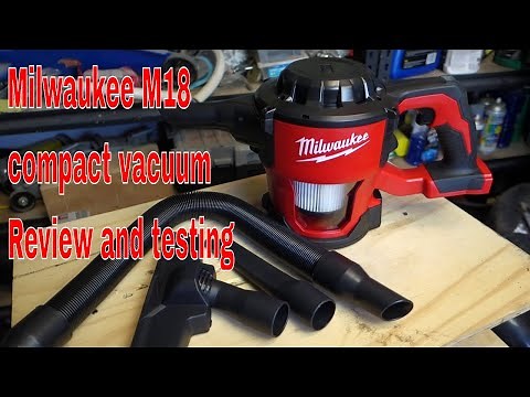 Milwaukee m18 compact vacuum - unboxing and review