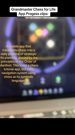 Here are recent clips of my progress with my Grandmaster Chess for Life app. It is a app that transforms chess into a daily practice of strategic life planning, guided by the principles of the Order of Manifest. This is not a chess tutorial app, but a life navigation system using chess as its symbolic language.#chessmaster #grandmaster #mobilegame