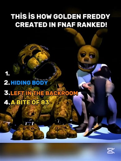 THİS IS HOW GOLDEN CREATED IN FNAF! #ranked #fnaf