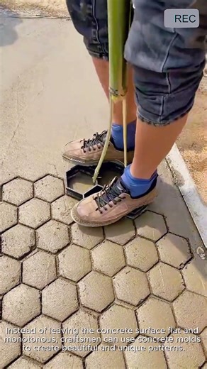 Concrete Pattern Tool for Decorative Floor #video #viral #creative #technology #machine