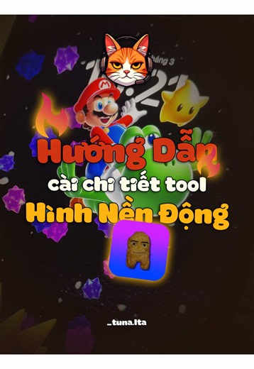 Hướng dẫn cài Hình Nền Động Mario cho iPhone, iPad