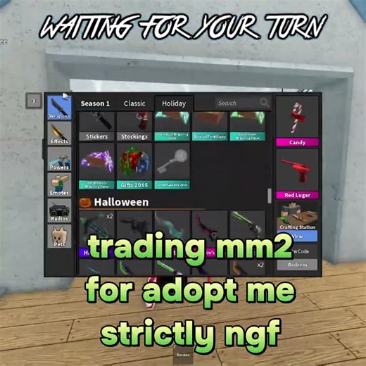 TRADING MM2 FOR ADOPT ME (STRICTLY NGF ;-;)