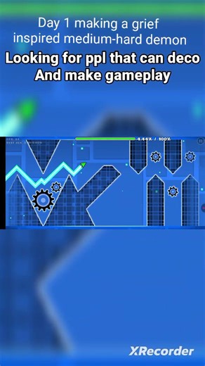 make sure to lmk if u wanna deco/make gameplay #geometrydash #gd #games #grief #doggie #level
