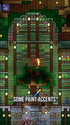 Building a Dryad Garden in Terraria Living Wood Tree Village | Day 8