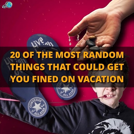 10K views · 204 reactions | 20 of the most random things that could get you fined on vacation | Weird World | Facebook