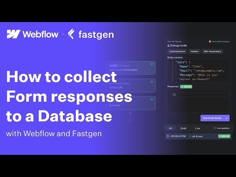 How to collect Webflow Form responses to a Database