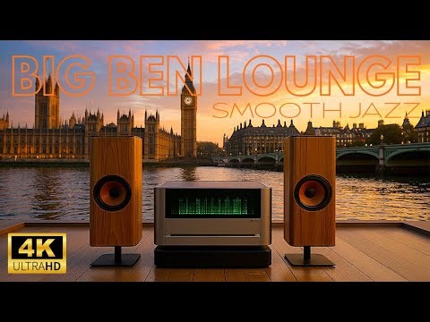 🇬🇧 BIG BEN Lounge 🌆 Smooth Jazz in London – 4K Relaxing Jazz Music for Study, Work & Sleep (4 Hours)