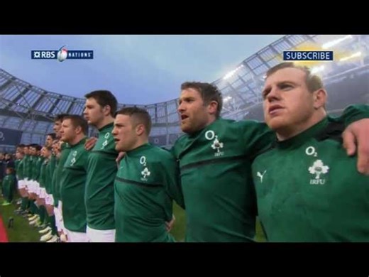 Irish national anthem Ireland v France 2013