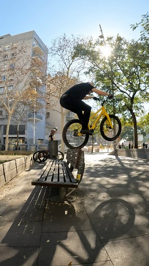 Another little trials line from our @dropandrolltour trip to Barcelona, one thing I enjoy about trials is to work on a line over and over until it’s free from any correction hops, so I was pretty happy to get this one… 📹 @gopro Hero 12 / @sempley_rory #streettrials #barcelona #santacruz #sunshine #spring #fun #groupride #practice #perserverance | Danny MacAskill