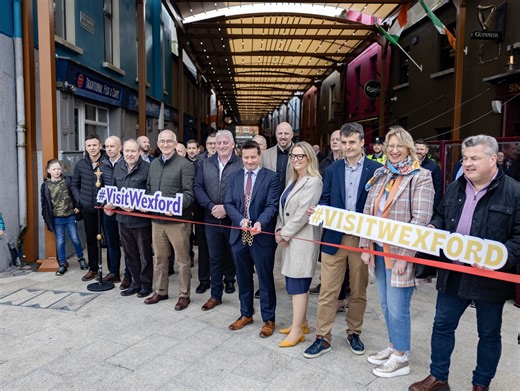 🎬 | Today marked a landmark occasion with the official unveiling of 'Ireland's first fully covered street' - Monck Street in Wexford town now boasts a retractable roof canopy that extends over 80 metres in length. 😲 Ireland's Ancient East Wexford County Council Discover Ireland Love Wexford Town Tourism Ireland | Visit Wexford