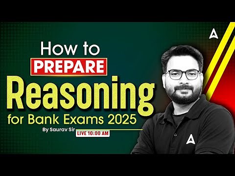 How To Prepare Reasoning for Bank Exams 2025 | Saurav Sir | Adda247