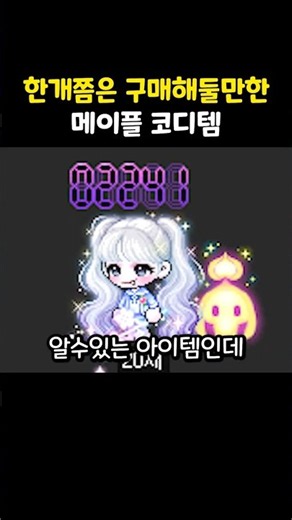 한개정돈 구매해둘만한 메이플캐쉬템! [메이플스토리]