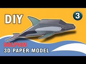 Yes! You can Make your cute Dolphin 3D Paper model | Easy Animals 3D paper model for kids