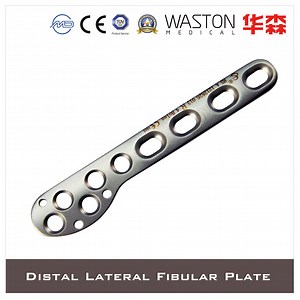 [Hot Item] Surgical Instrument Distal Lateral Fibular Plate Made of Titanium or Stainless Steel (Ti/SS)