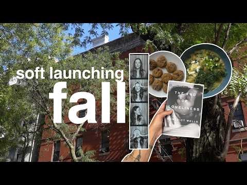 goodbye summer (soft launching fall) baking, reading, NYC trip, library, chats, and thrifting!