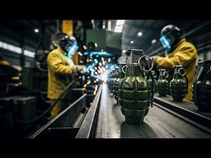 Inside the Grenade Factory: From Metal Cast to Battlefield Detonator (Full Process)