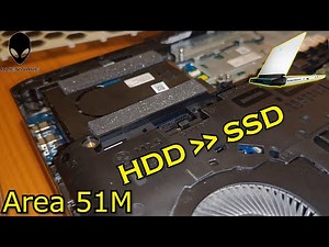 😱 I upgraded my Alienware Area 51M: the SATA SSD blows the original hard drive out of the water! ...
