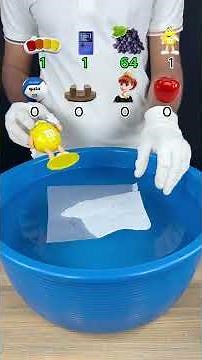 Try to guess how many tissue paper it took! Whats happened next? #tissuepaper #asmr #experiment