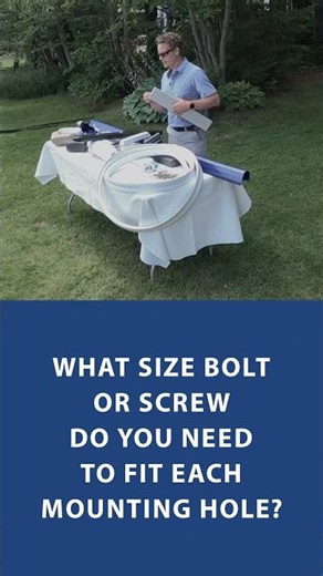 What size bolt or screw do you need to fit each mounting hole?