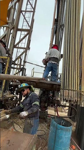 Oilfield Well Service Crew at Work
