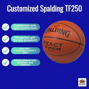 Customized Personalized Spalding TF250 Indoor Outdoor Game Ball 29.5" 28.5" or 27.5" - Etsy