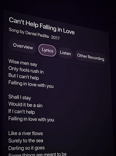 Can't Help Falling in Love - Lyrics and Meaning