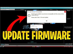 How To Update Firmware For The New Zen Studio