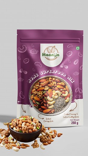 From Concept to Classy Pouch! ✨🥜 Packaging isn’t just about wrapping — it’s about storytelling. Our dry fruit pouch design blends elegance, freshness, and brand personality that makes your product irresistible on the shelf Whether it’s almonds, cashews, or mixed dry fruits — we create designs that speak premium before the pack is even opened. 🛍️ 📦 Your product deserves to look as good as it tastes! 💡 Let’s make your packaging unforgettable. #PackagingDesign #DryFruitPackaging #PouchDesign #P