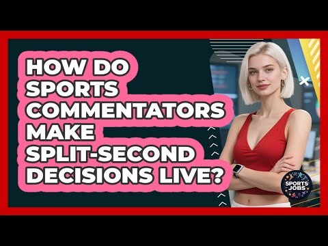 How Do Sports Commentators Make Split-second Decisions Live? - Sports Jobs