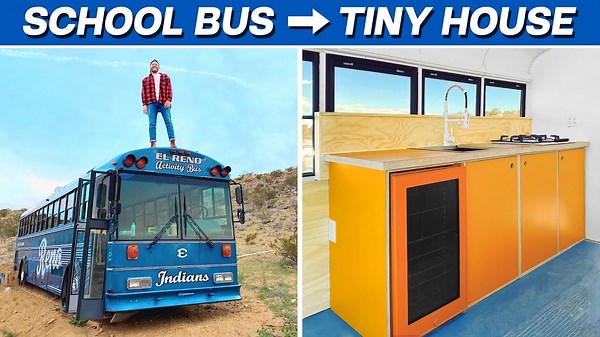 This is the easy DIY way to build a modern kitchen in a bus