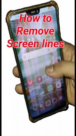 how to remove lines from phone screen |display line issue⚠️ #shorts #nr1991