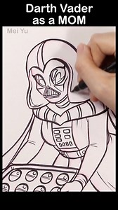 What if Darth Vader was a MOM? #darthvader #starwars #maythe4thbewithyou #meiyu #meiyuartofficial #genderbend #genderbender #maythefourthbewithyou #MayTheFourth #maytheforcebewithyou #mothersday #Mothersday2023 | Mei Yu