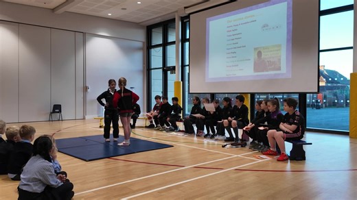 Last week, class 4R delivered an inspiring assembly focused on the theme of commitment. The pupils passionately shared their dedication to various activities, such as dance, jiu-jitsu, and music. Their enthusiasm was clear as they spoke about the hard work and perseverance required to excel in their chosen fields. Some pupils even showcased their talents, providing a glimpse into the dedication and effort they put into their pursuits. Adding to the assembly's impact, Miss Sothmann, one of our pe