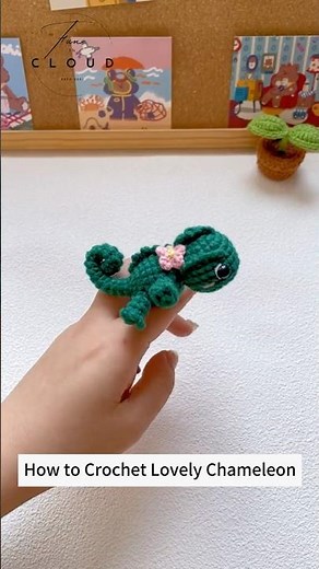 How to Crochet Cute Amigurumi Chameleon Crochet Toys | Crochet for Beginners