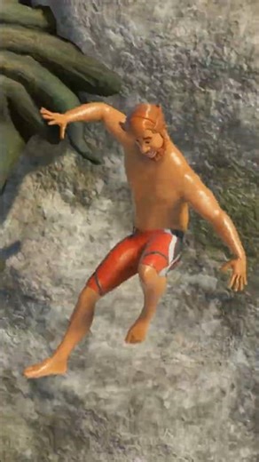 Sliding his way into a Dangerous Waterfall - Planet Coaster 2