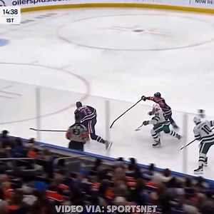 Kevin Labanc ➡️ Vincent Desharnais • #HFhits • Oilers 🆚 Sharks • 2023 APR 15 • Vid via: Sportsnet | hockeyfights.com