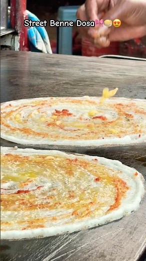 Crispy & Buttery Street Benne Dosa | Authentic Karnataka Style Dosa on Tawa!🥰#trending #dosarecipe