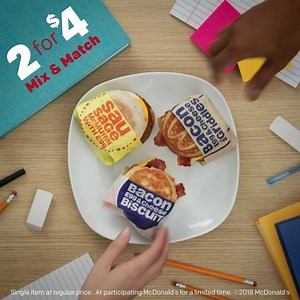 841 reactions · 107 shares | Before you ace your test, ace breakfast. 2 for $4 Mix & Match is here to make your morning better. | McDonald's | Facebook