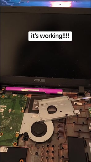 ASUS pulito, aggiornato, reinstallato e pronto per essere riconsegnato #asus #pclento #velocizzarepc