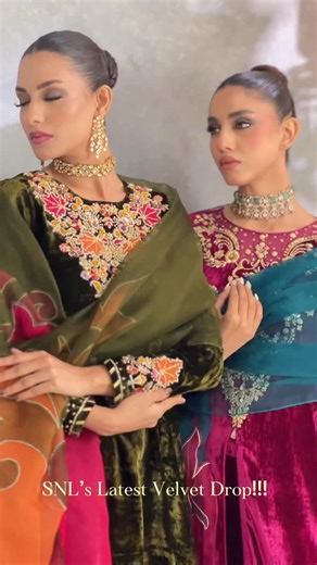 SNL-SofiaNaveedLari (Official) on Instagram: "POV: can’t stop obsessing over the velvet drop 💫 Zeenat — Luxe Velvets ’25 by SNL, shop now🤍 Shop now: www.sofianaveedlari.com Whatsapp: +92 3332151609 #SofiaNaveedLari #LuxuryPret2025 #PakistaniFashion #PakistaniDesignerWear #velvets Zeenat SNLPret SummerVibes2025 PakistaniPret"