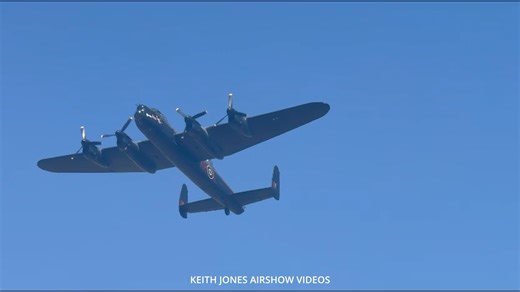 BRITISH LEGEND Avro LANCASTER's THUNDERING flypast | Keith Jones Airshow Videos