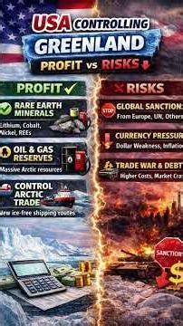 USA Controls Greenland? 🇺🇸❄️ Profits vs Global Risks| Economy & Geopolitics #usa #rich