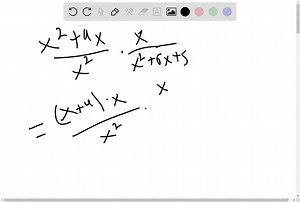 SOLVED:Perform the indicated operations and simplify as completely as possible. (x^2 4 x)/(x^2) ·(x)/(x^2 6 x 5)